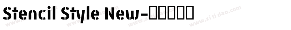 Stencil Style New字体转换